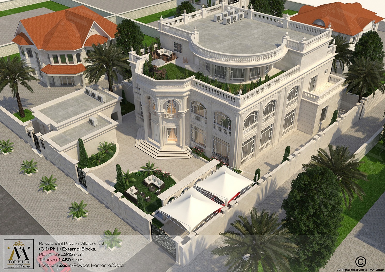 التصميم المعماري 1 – Top Villa